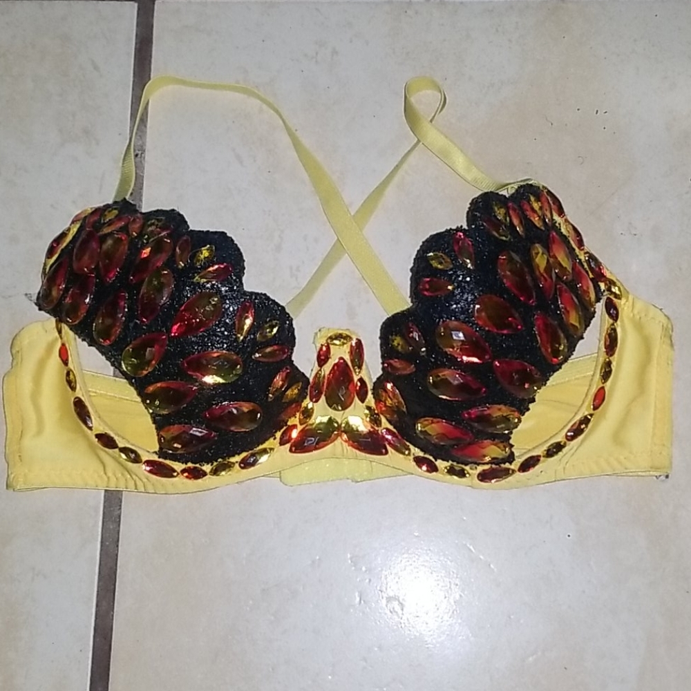 Yellow bra